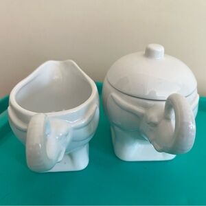 Elephant Sugar Pot & Creamer Set